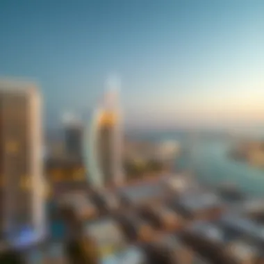 Panoramic view of Marina district from hotel
