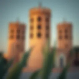 Traditional wind tower architecture in Al Fahidi