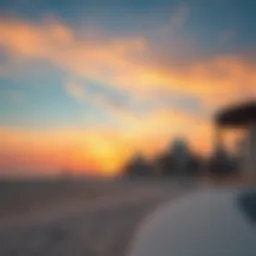 Stunning sunset over Al Hamriya Beach