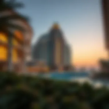 Architectural Highlights of Al Kifaf Oasis Building Majestic view of Al Kifaf Oasis Building highlighting its unique architecture