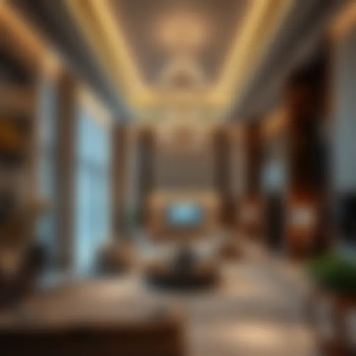 Interior Design of Al Kifaf Oasis Building Interior design elegance of Al Kifaf Oasis Building with modern amenities