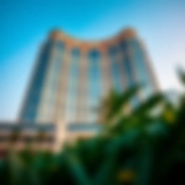Stunning view of the Al Maktoum Building showcasing its architectural grandeur