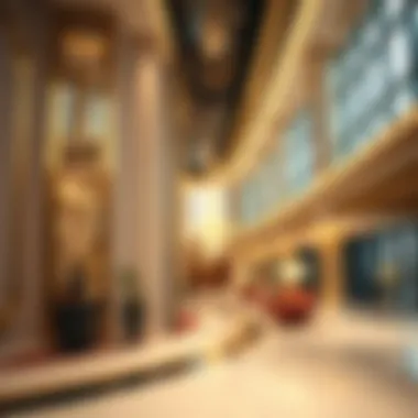 Interior detailing highlighting the unique design elements of the Al Maktoum Building