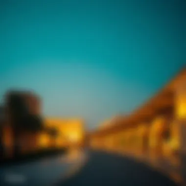 Architectural Features of Al Muneera Beach Architectural marvels surrounding Al Muneera Beach