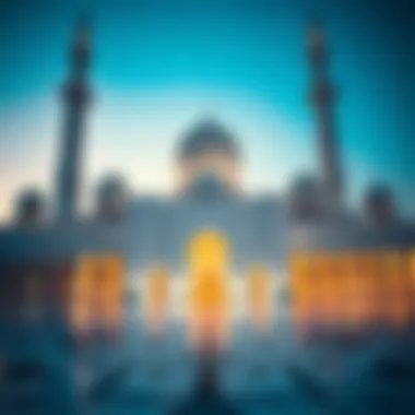The Sheikh Zayed Grand Mosque reflecting cultural heritage