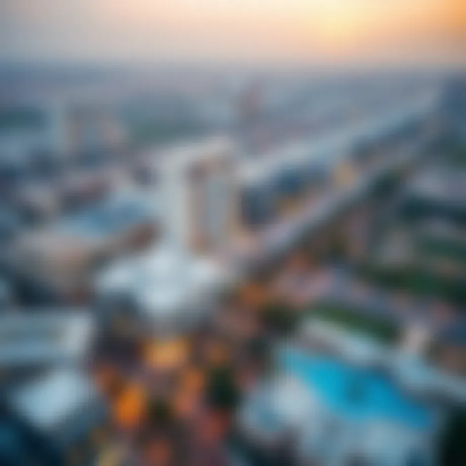 Aerial view of Barsha 2 showcasing its urban landscape