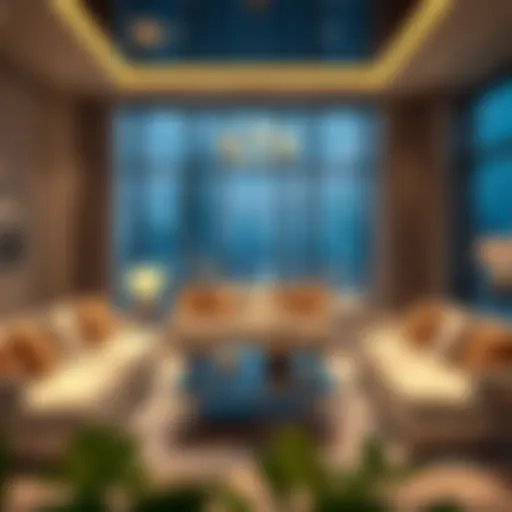 Luxurious Living Room in Dubai Hotel Apartment Luxurious hotel apartment living room in Dubai