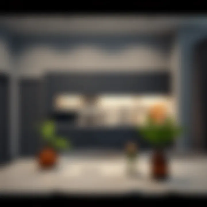 Modern kitchen setup in hotel apartment in Dubai