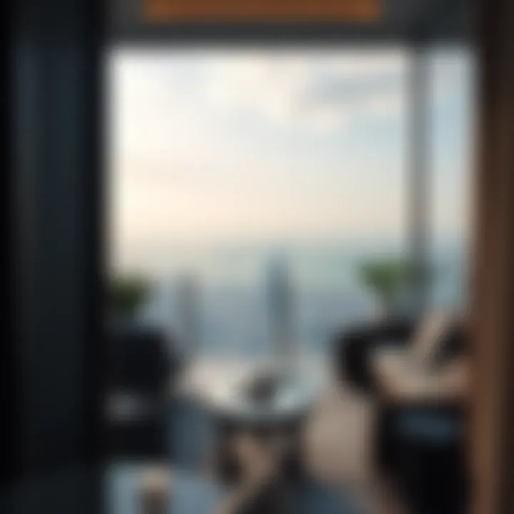 Stunning view from a Dubai hotel apartment balcony