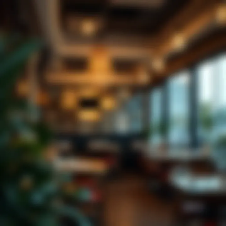 Inviting Café Ambiance Cozy café atmosphere inviting relaxation