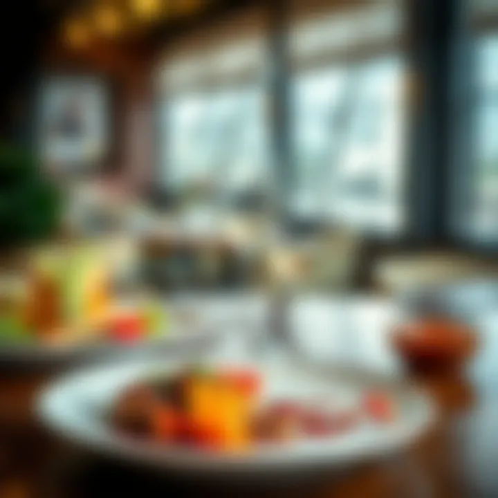 Culinary Artistry in International Cuisine Artfully presented international dish on a plate