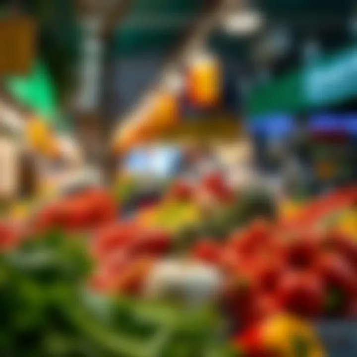 Fresh Ingredients from Local Markets Vibrant local market showcasing fresh ingredients