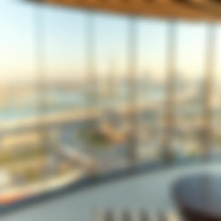 Panoramic view of the Dubai skyline from Danube Viewz