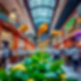A vibrant view of Deira City Center food court showcasing diverse cuisines