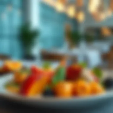 A close-up of a beautifully arranged plate representing culinary trends