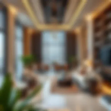 Living Spaces in Deira Palm Luxurious living spaces within Deira Palm reflecting modern design and comfort.