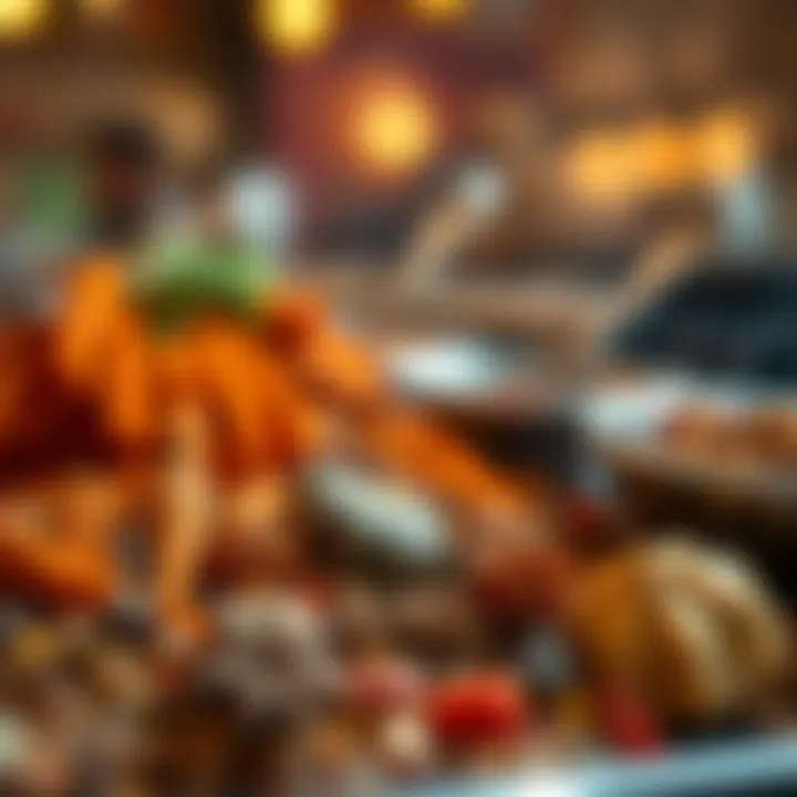 Essence of Indian Flavors Close-up of aromatic spices used in Indian cuisine