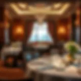Elegant dining setup showcasing Indian cuisine ambiance in Dubai