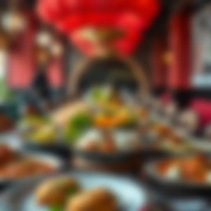 Culinary Masterpieces A vibrant array of traditional Indian dishes presented beautifully