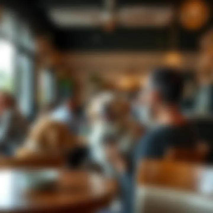 Community Engagement at Dog Cafes A vibrant community event hosted at a dog cafe