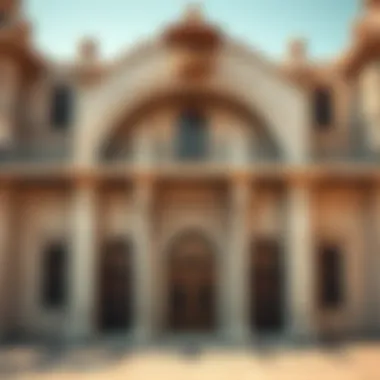 The entrance of the Dubai Museum showcasing traditional architecture