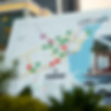 Dubai Parking Zones Map Map illustration of Dubai showcasing different parking areas