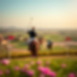 A stunning view of the Dubai Polo and Equestrian Club showcasing its lush landscapes and polo fields.