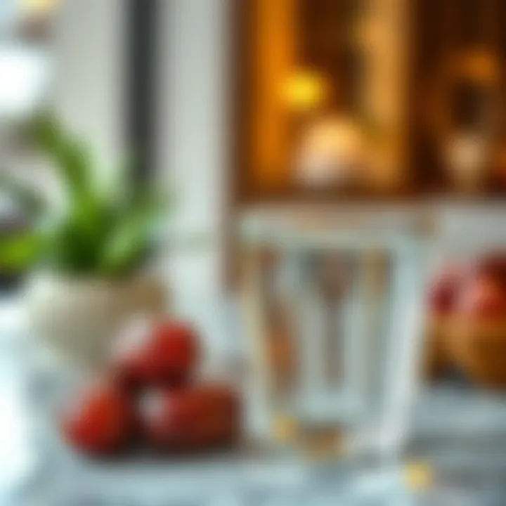 Essential Iftar Items: Dates and Water Close-up of dates and water, essential for breaking fast