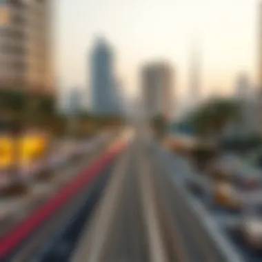 Urban Landscape Integration of Metro Urban landscape of Dubai with metro integration