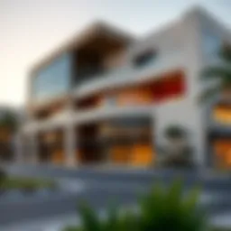 Exterior view of Ejari Center showcasing modern architecture in Dubai