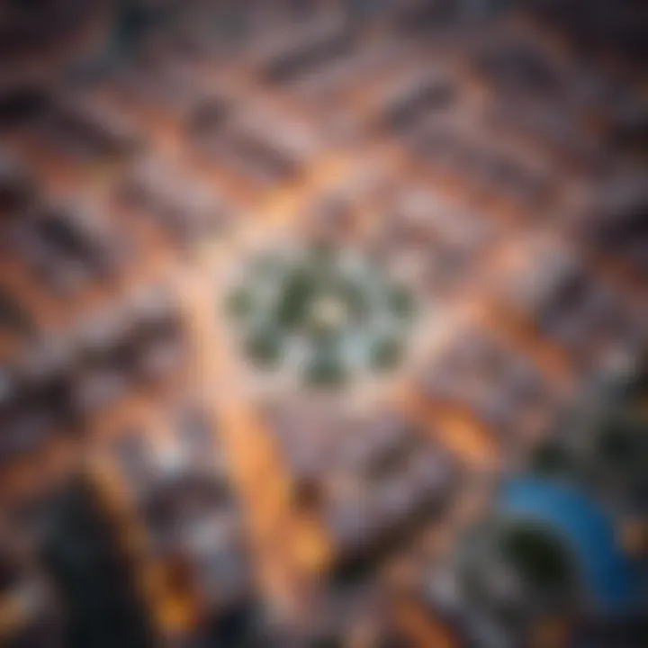 Investment Opportunities within Emaar's Developments Aerial view of Emaar's integrated communities depicting investment potential