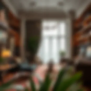 Cultural Essence Within Society Houses An interior view of a society house filled with art and cultural artifacts