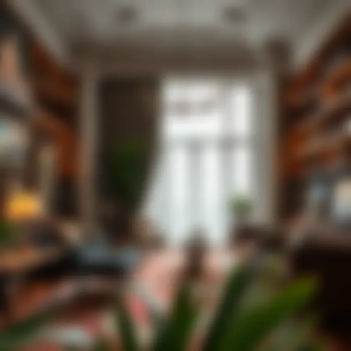 Cultural Essence Within Society Houses An interior view of a society house filled with art and cultural artifacts