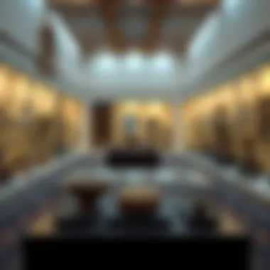 Traditional Emirati Artifacts at the Zayed Heritage Center Detailed exhibition area featuring traditional Emirati artifacts
