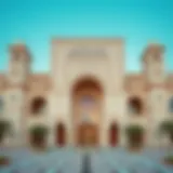 Architectural Grandeur of the Zayed Heritage Center Exterior view of the Zayed Heritage Center showcasing its architectural grandeur