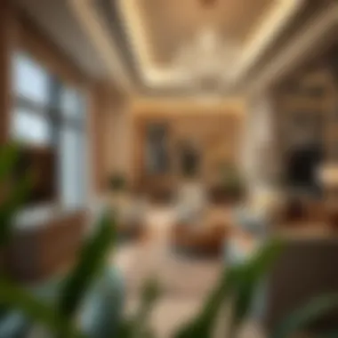 Luxurious apartment interiors in النهدة reflecting contemporary design trends