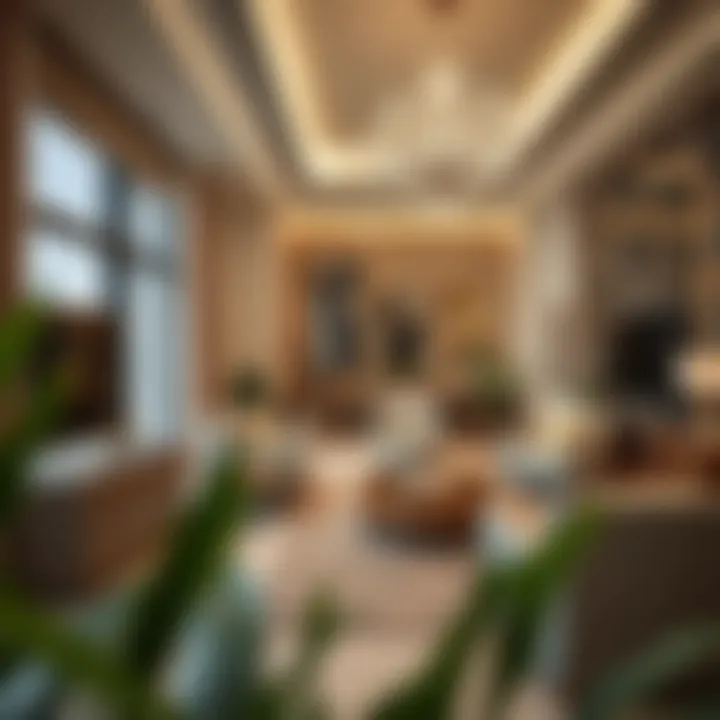 Luxurious apartment interiors in النهدة reflecting contemporary design trends