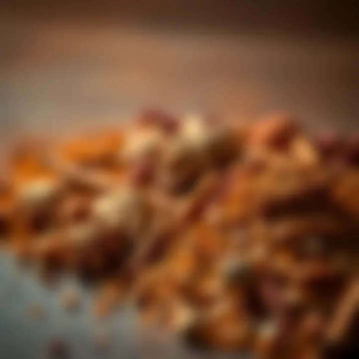 A close-up of fragrant spices commonly used in Arabic cooking