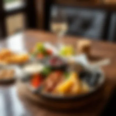 A beautifully arranged plate of mezze, highlighting various regional specialties