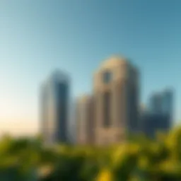 Stunning skyline view of Bayline by Emaar showcasing its architectural elegance