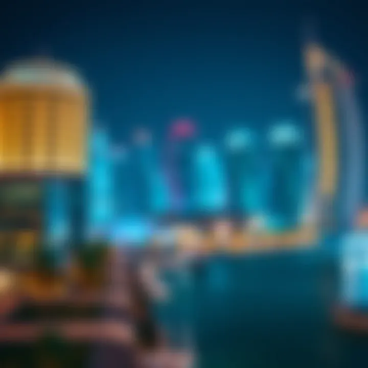 Prime location of Bayline by Emaar within Dubai's urban landscape