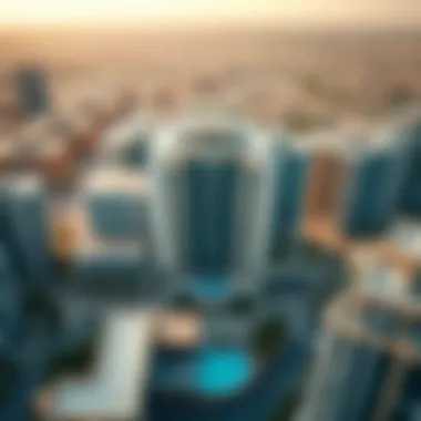 Aerial view of Blvd Heights showcasing its modern architecture