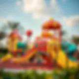 Vibrant Playground Attractions Colorful playground equipment in a children's park