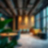 Modern coworking space featuring innovative design