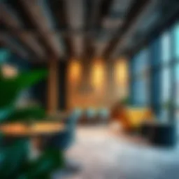 Modern coworking space featuring innovative design