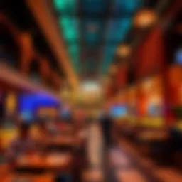 A vibrant dining atmosphere showcasing diverse cuisine options