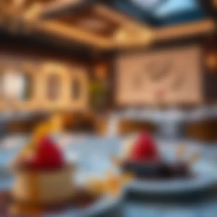 Inviting dessert presentation reflecting culinary artistry