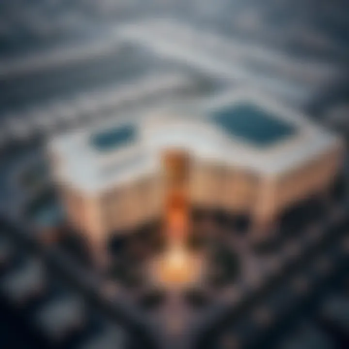 Aerial view of Damac Verona showcasing its architectural design