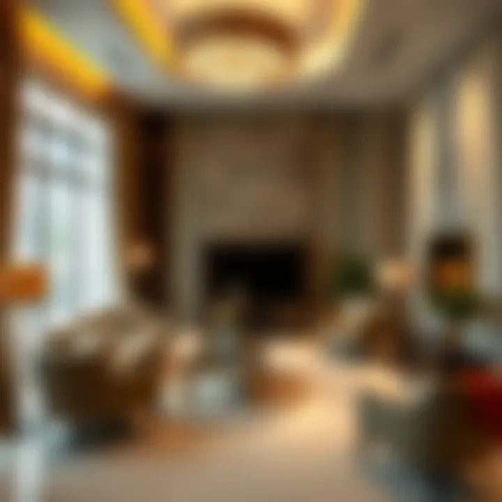 Luxurious interior design of a Dubai Oasis Residence apartment