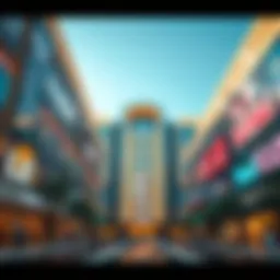 Majestic view of Dubai Mall showcasing its architectural beauty